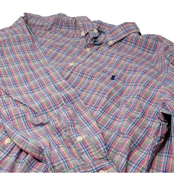 Ralph Lauren Button Down Shirt Multicolor Plaid Size XL/TG Men's‎ - Picture 3 of 5